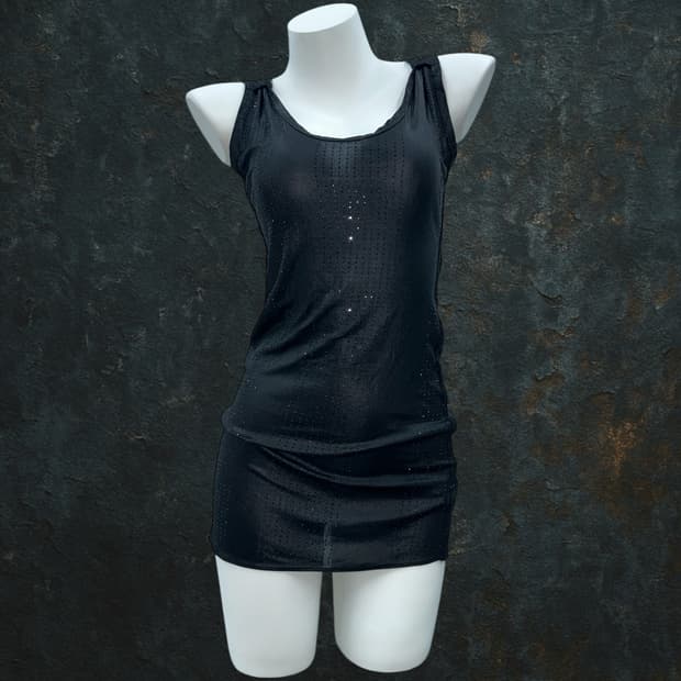 biz pattern twist strap tank top