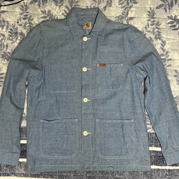 칼하트 wip 데님 워크 셔츠 자켓