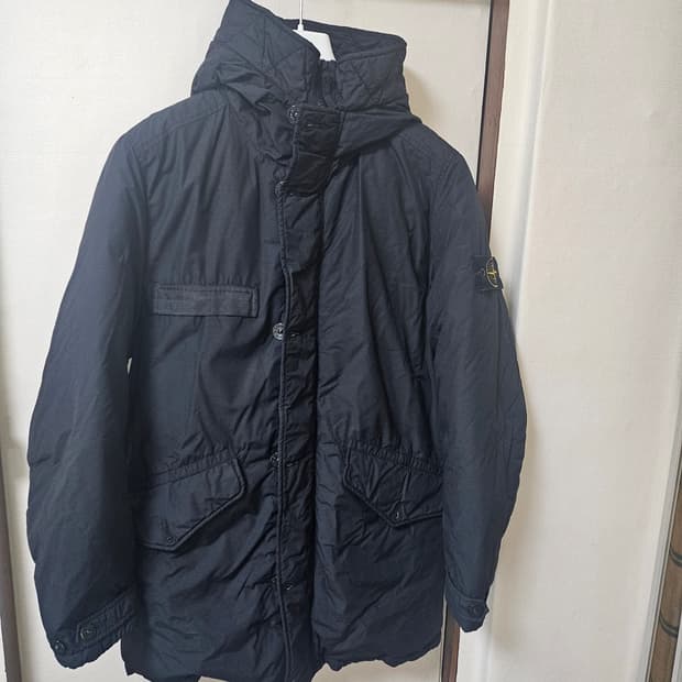 스톤아일랜드 나슬란 롱패딩 블랙