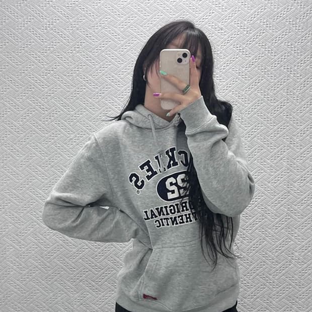 디키즈 올드스쿨 빈티지 빅로고 레터링 후드티 L C07207