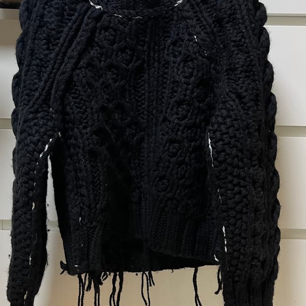 마르지엘라 mm6 로고패치 니트