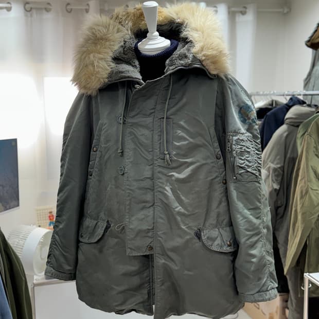 레어) 50s USAF 미공군 N-3B 파카 (라지)