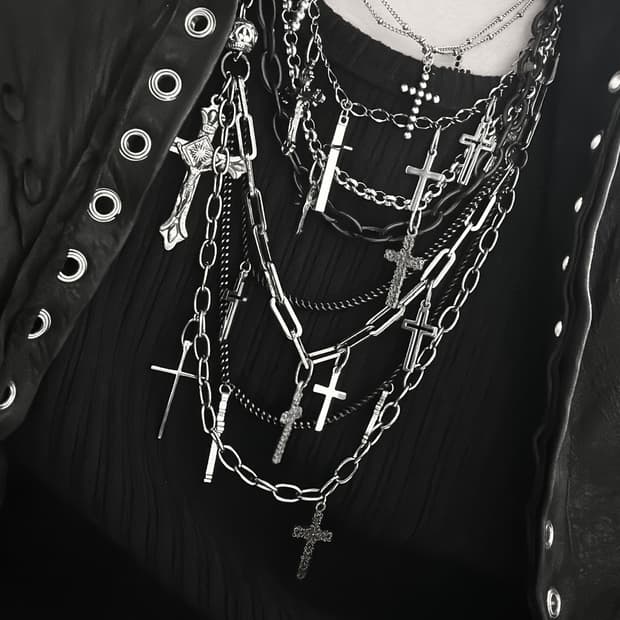 Vkei Cross Necklace