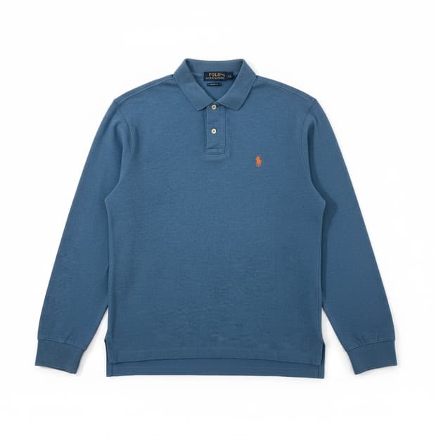 Ralph Lauren Longsleeve Polo Shirt Blue