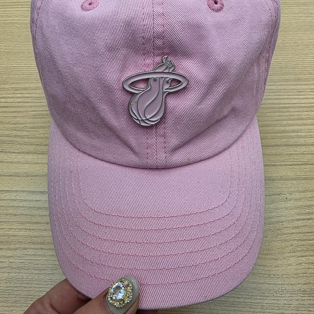 NBA 핑크 볼캡 모자