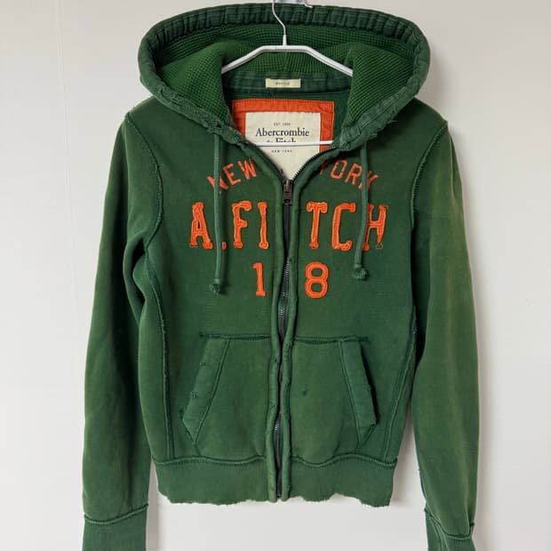 S) 아베크롬비 그린 후드집업