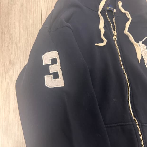 폴로 빅포니 후드집업 네이비