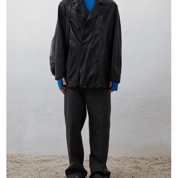 (구매)Youth 워시드 레더 피 코트 S사이즈