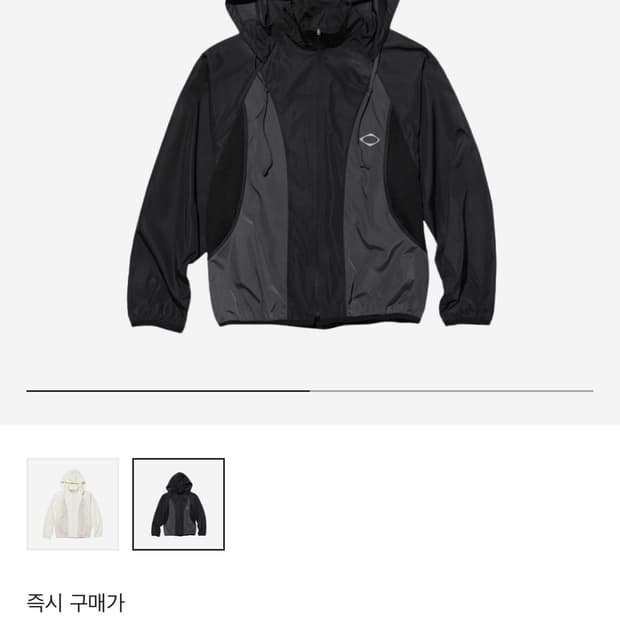 미스치프 컬러블록 윈드브레이커 블랙