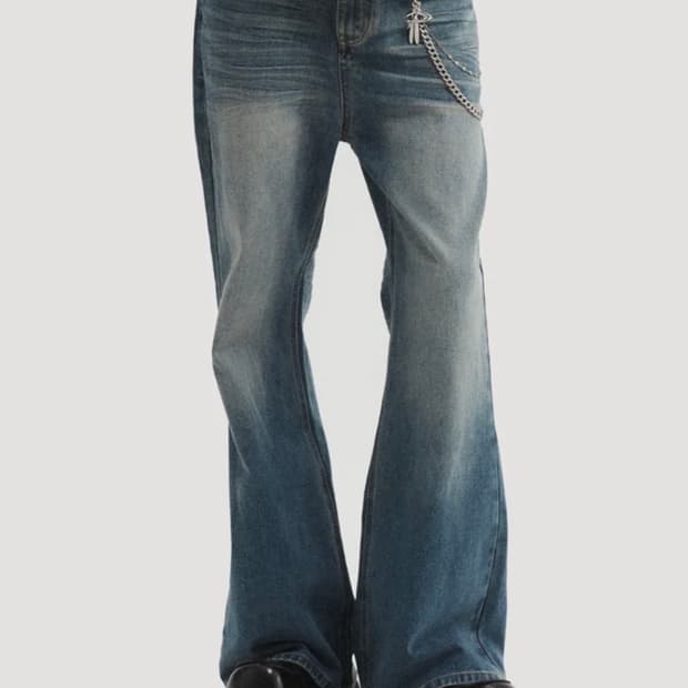 DNSR 디앤에스알 시그니처 플레어 데님 팬츠 L