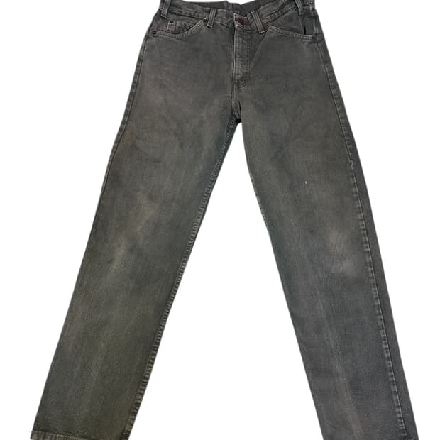 빈티지 90s 리바이스 555 그린(올리브)컬러 오렌지탭 33/32