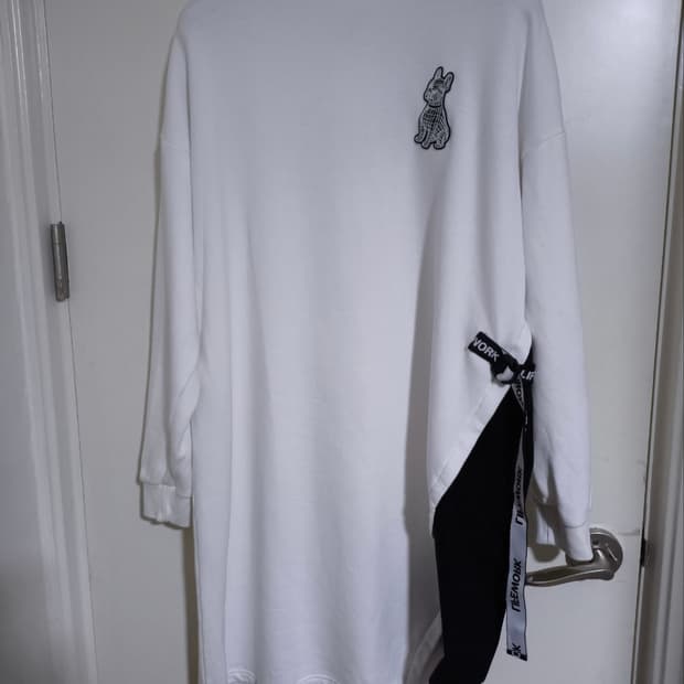 오버핏 프리 라이프워크 절개라인 원피스