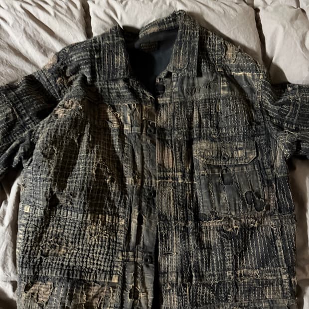 4사이즈 블랙 보로자켓