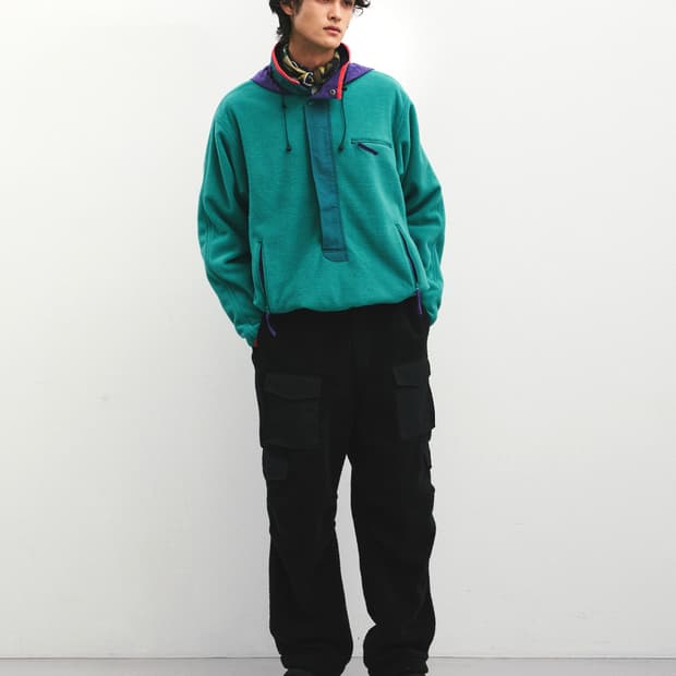 [XL] 이스트로그 25fw 써밋 아노락 후리스 플리스 그린