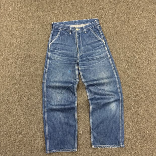 OS)BEAMS Boy 빈티지 데님 워크팬츠