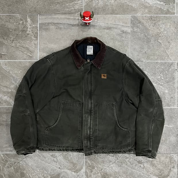 (XL) 칼하트 덕 디트로이트 자켓 J22 MOS 모스그린