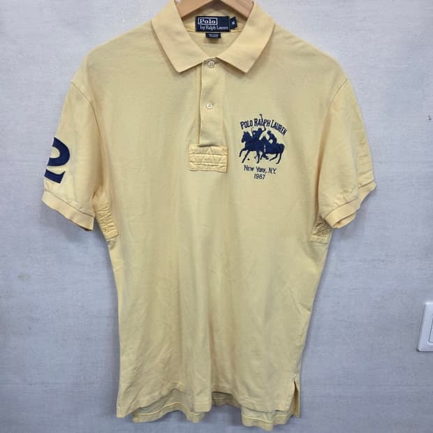 폴로랄프로렌 올드스쿨 트윈 빅포니 뉴욕 1967 카라반팔 L xl