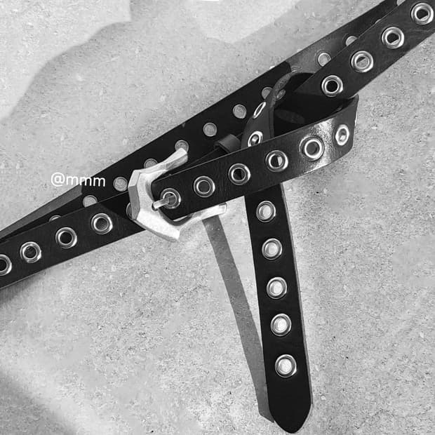 [Unisex] 아일렛 웨스턴 가죽 벨트