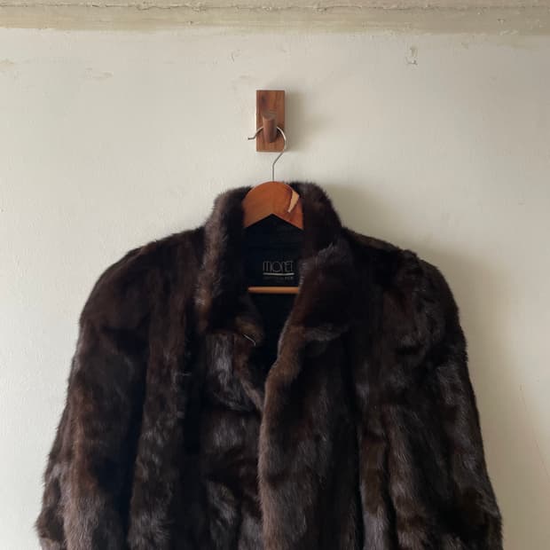 80-90's JPN Vintage Saga Mink Coat