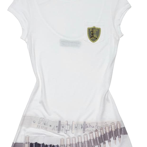 sculptor Bullet Gloss Dress White