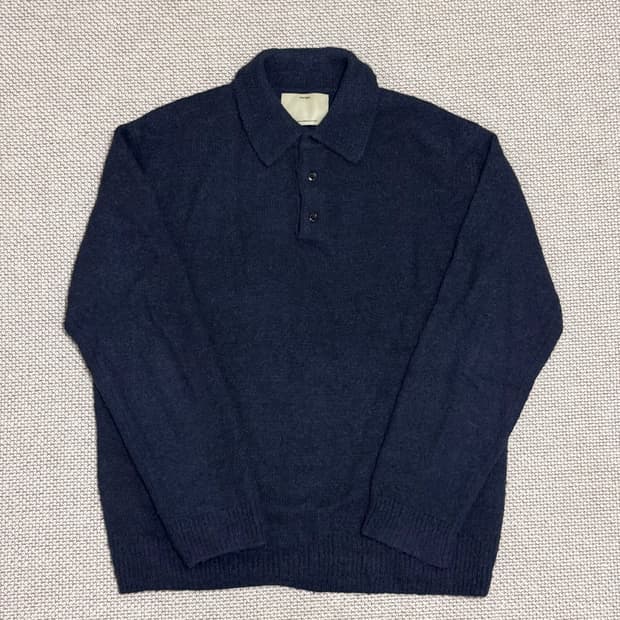 포터리 컴포트 폴로 니트 다크 네이비 3사이즈