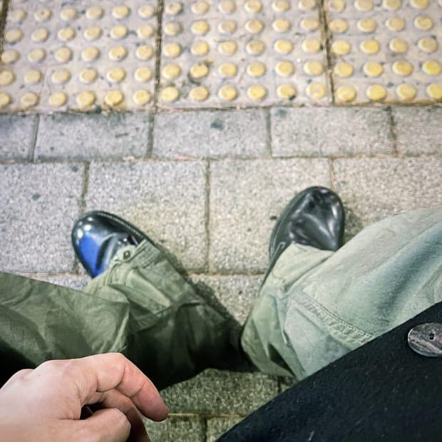 슬릭앤이지 reconstructed pants / free