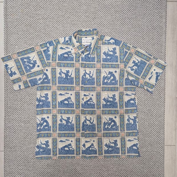 90s Reyn Spooner 하와이안 셔츠 (XL)