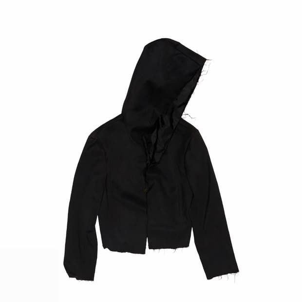 SS21 Blank Cutoff Suede Hodie