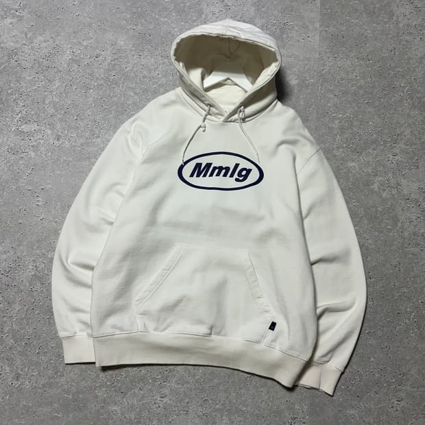 Mmlg 빅로고 화이트 후드티