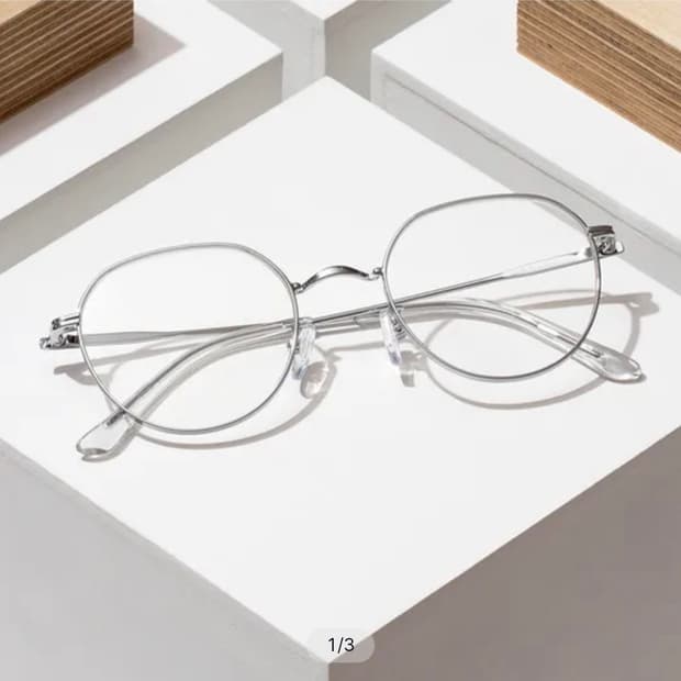 실버 은테 데일리 패션 긱시크안경 RECLOW E513 SILVER GL