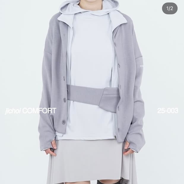 jichoi 25-003 EASY JACKET (LIGHT grey) 