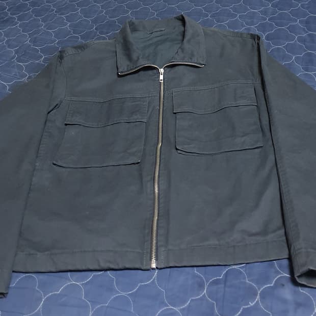 에잇세컨즈 코튼 트러커 자켓 차콜 (L)