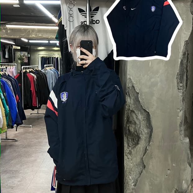 나이키 06-07 시그니처 국가대표 바람막이 블랙 XXL #csz2699