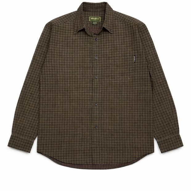 JPN 00s 일본빈티지 Y2K 에디바우어 브라운 빈티지 체크 셔츠