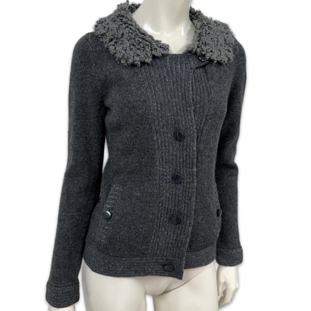 빈티지 GAP 다크 그레이 니트 가디건