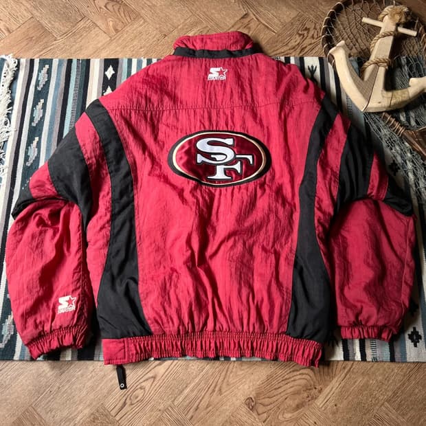 [L]90's NFL USA 스타터 샌프란시스코 49ers 봄버 자켓