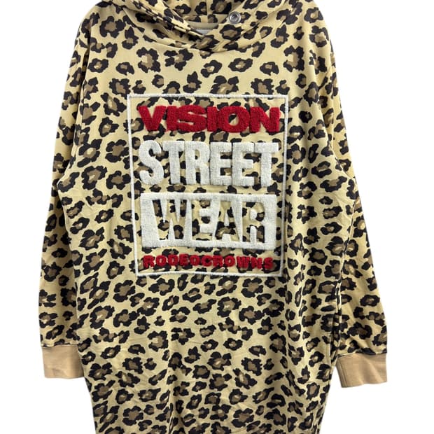 비전스트릿웨어 레오파드 롱후디1439