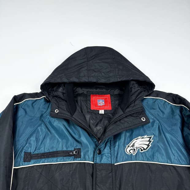NFL 필라델피아 이글스 레트로 누빔 점퍼 자켓 (실측 XL)