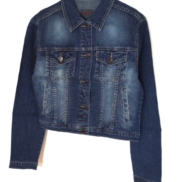 빈티지 워시드 데님 자켓