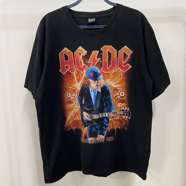 ACDC 밴드 락 반팔 티셔츠