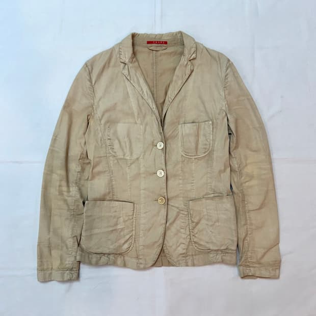 프라다 아카이브 워시드 블레이저 스포츠 자켓