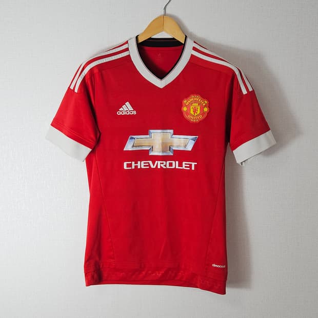아디다스 맨체스터 유나이티드 맨유 축구 유니폼 져지 반팔 95 M