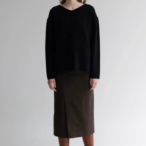 문달 색스니 울100 스커트