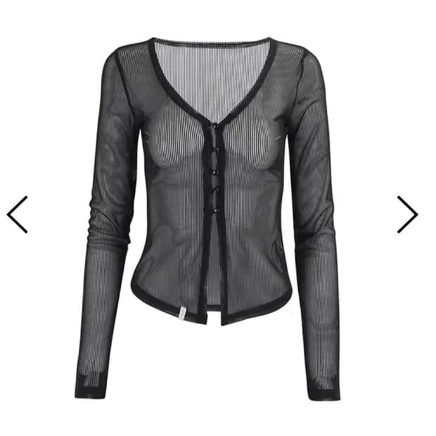 킴서울 니체 시스루 가디건 킴즈서울 niche cardigan