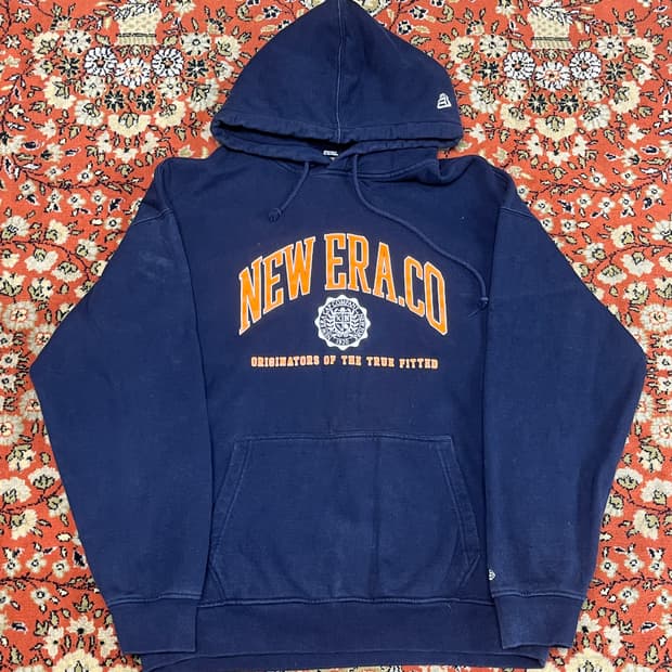 [2XL] new era 뉴에라 네이비 후드티