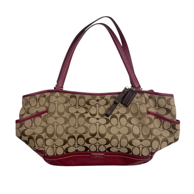 코치 y2k 시그니쳐 숄더백