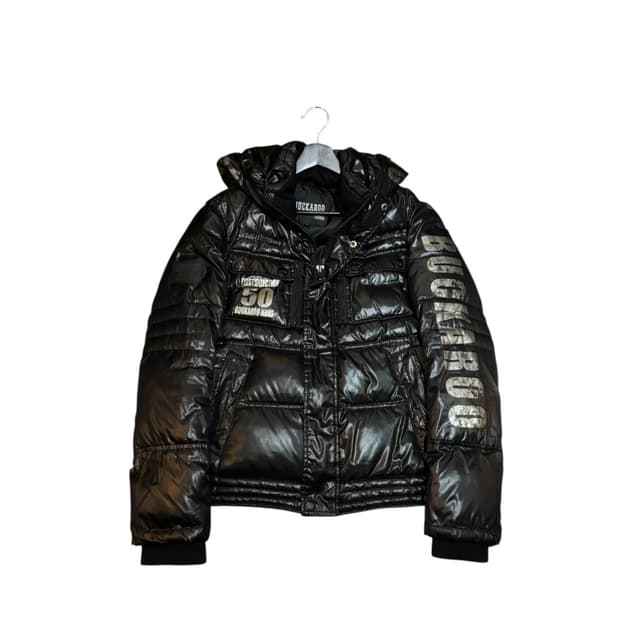 버커루 숏패딩 블랙 L사이즈