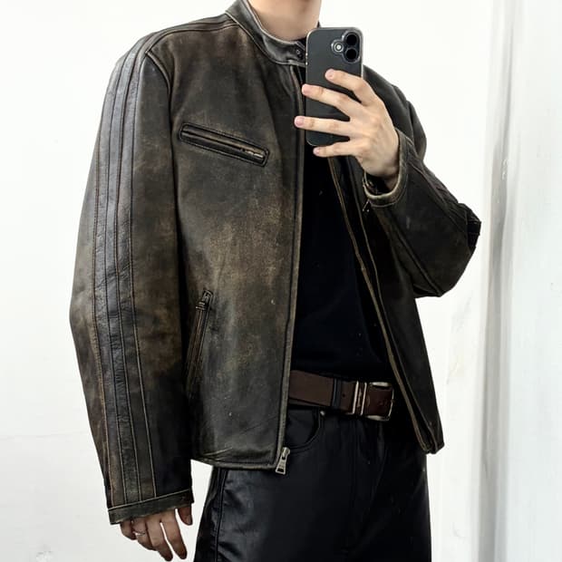 리바이스 워시드 카우하이드 라이더 자켓