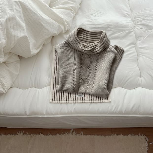 Sleeveless Turtleneck Knit ପଓ