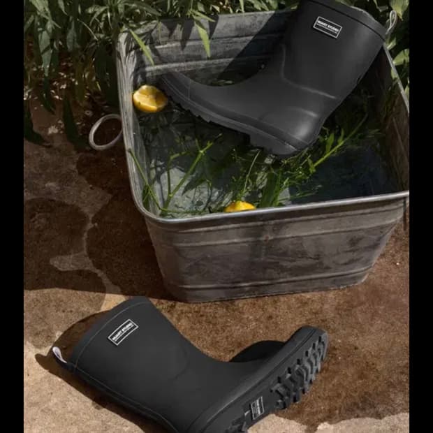 누아트스튜디오 클래식 미드 레인부츠 미들 장화 240